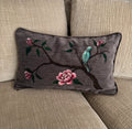 Hand painted lumbar pillow cover