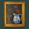 Tulips in Blue Willow