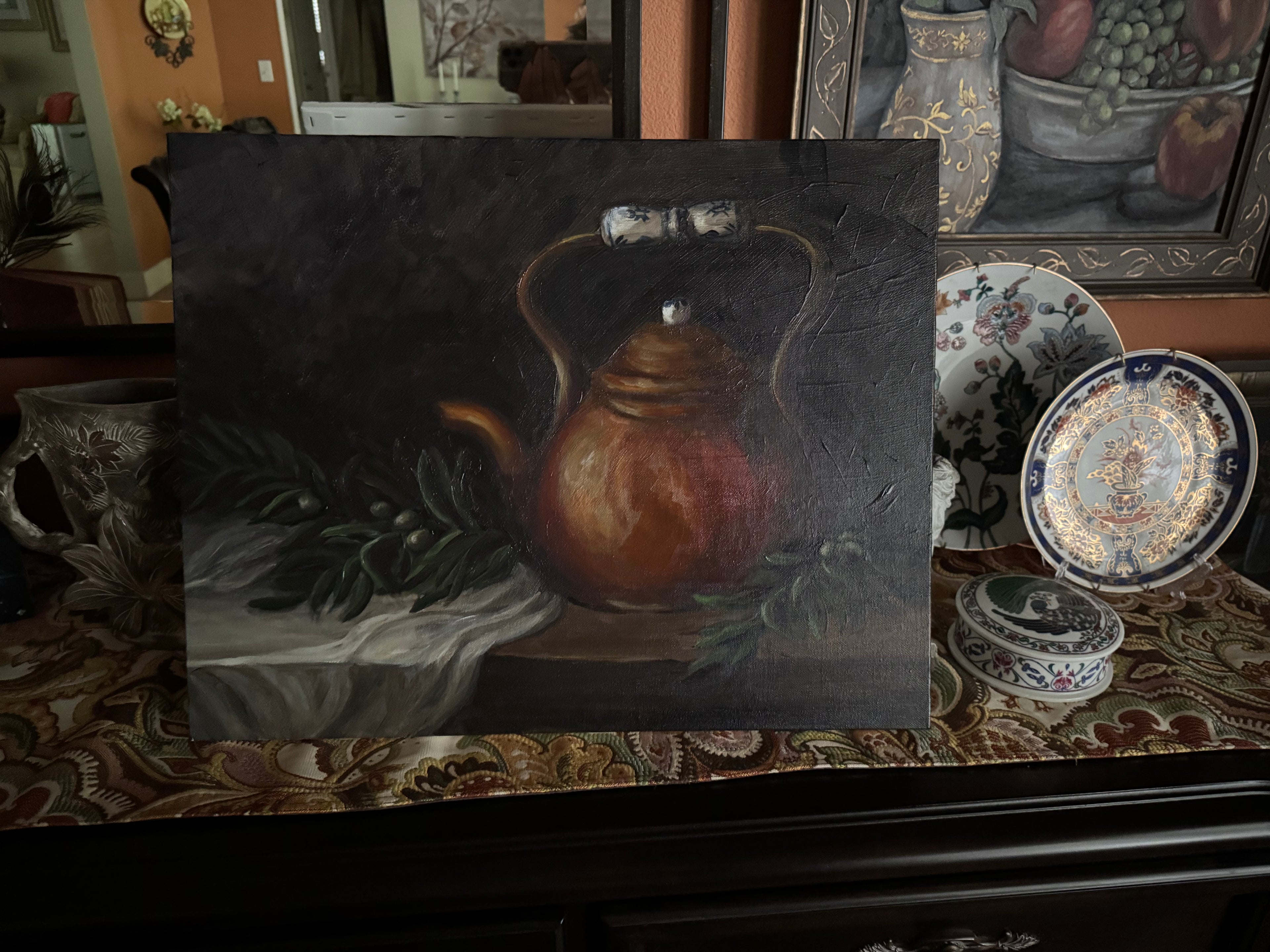 Copper and Olive Light