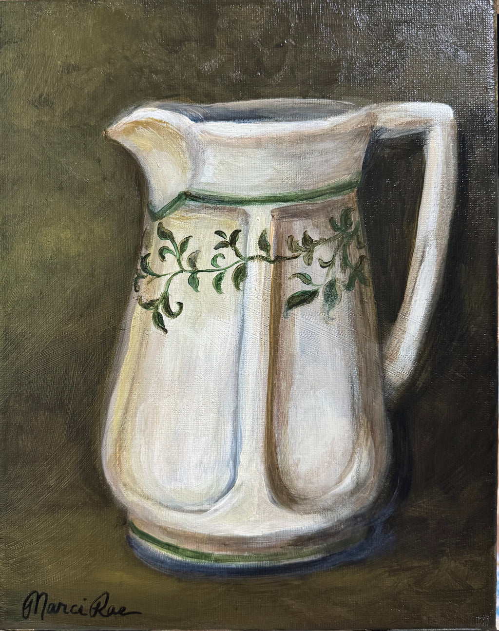 Green Vine Pitcher